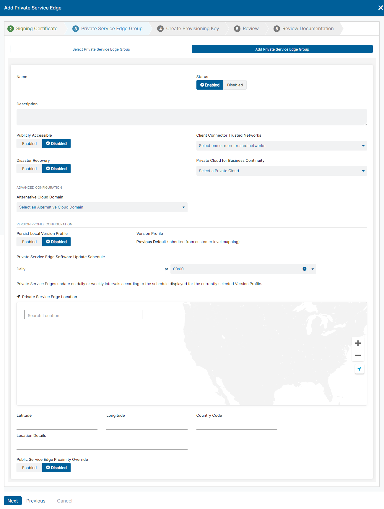 リクエスト受付ページ ZPA Private Service Edgeの設定 | Zscaler